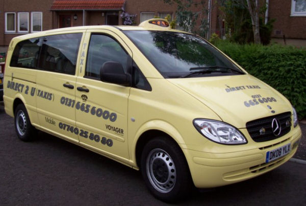 8 seater luxury mercedes taxi from East Lothian